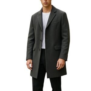 J Crew Thompson Coat Mens Topcoat Overcoat Wool 40R Medium